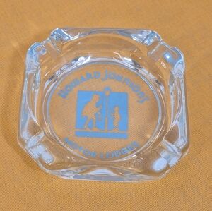 Vintage Howard Johnson’s Motor Lodge Advertising Glass Ashtray